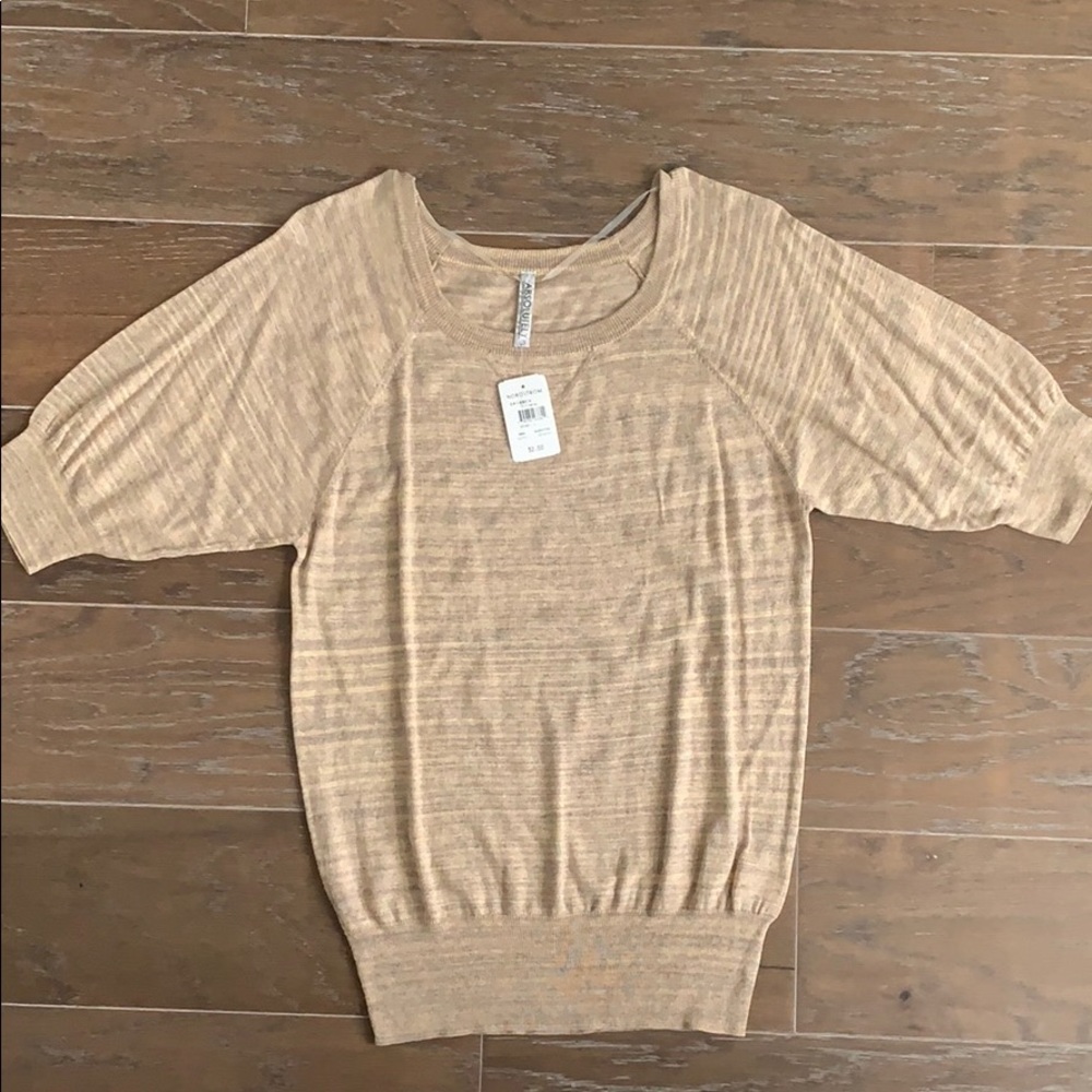 New with tags! Beige 3/4 sweater